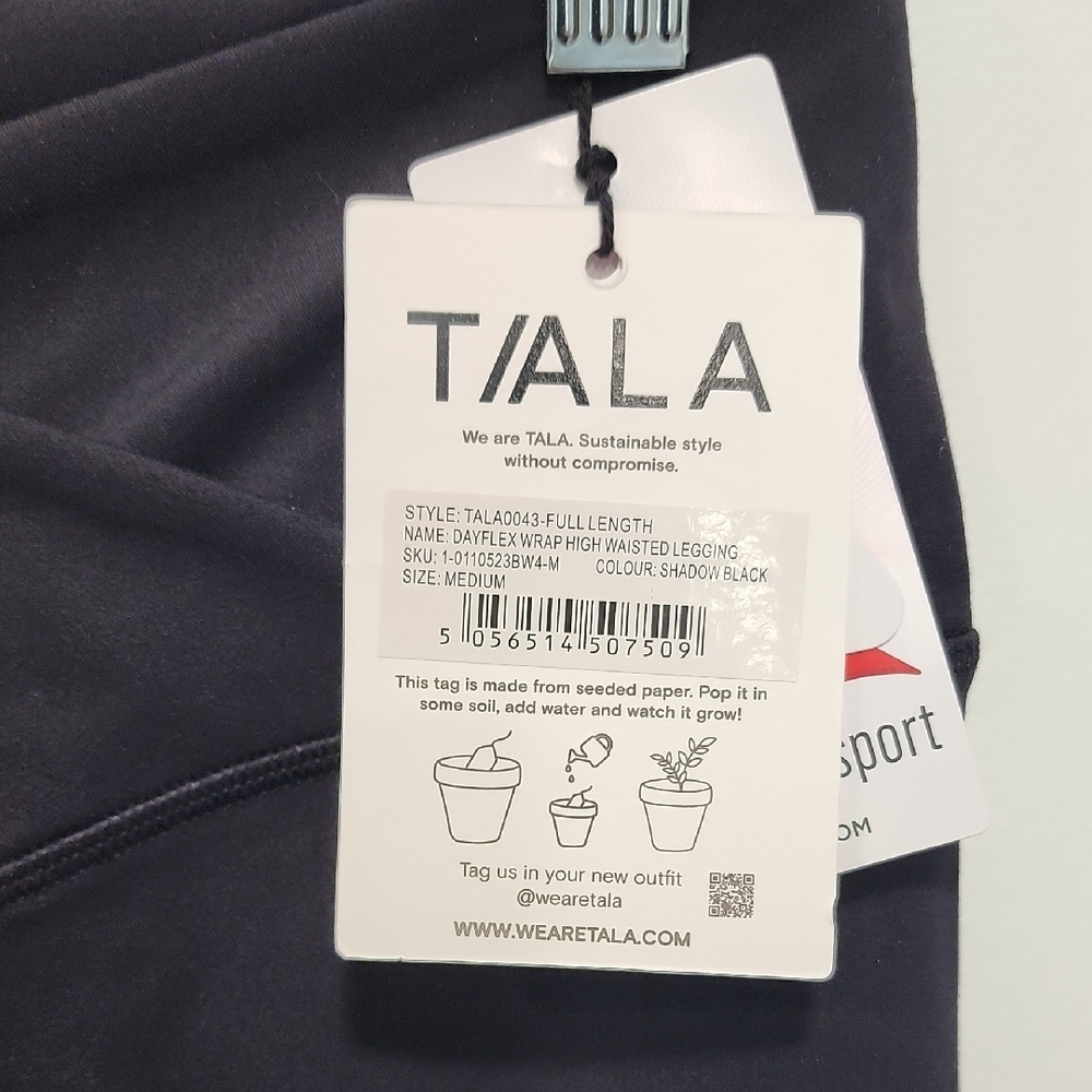 TALA DayFlex Wrap High-Waisted Legging – Size M – Shadow Black – NWT - Picture 3 of 3